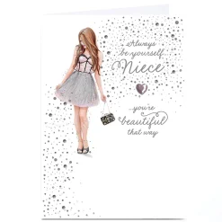 New Personalised Birthday Card - Beautiful Always Be Yourself, Niece For Niece|Birthday