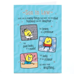 Online Personalised Birthday Card - The Ideal Husband For Our Daughter, Son-in-Law Funny|Birthday