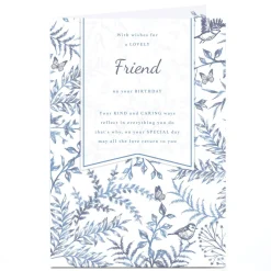 Hot Personalised Birthday Card - With Wishes Friend For Friend|Female Friend