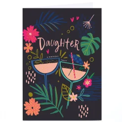 Hot Personalised Birthday Card - Tropical Cocktails, Daughter For Daughter|Daughter