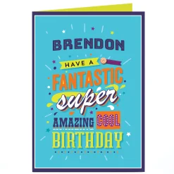 Kids Card Factory Personalised Birthday Card - Cool Birthday