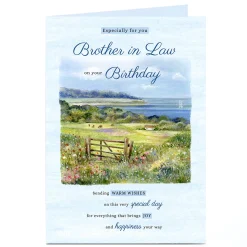 New Personalised Birthday Card - Countryside Painting, Brother In Law Birthday|For Him