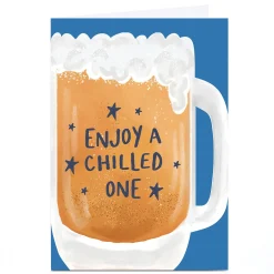 Card Factory Personalised Birthday Card - Beer glass