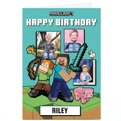 Online Personalised Birthday Card - Minecraft - Images Kids For Kids|Photo