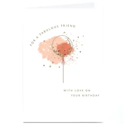 Sale Personalised Birthday Card - Sparkle Balloon, Fabulous Friend For Friend|Female Friend