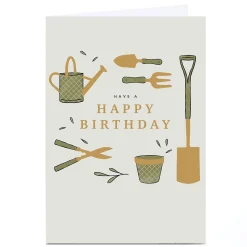 Card Factory Personalised Birthday Card - Gardening