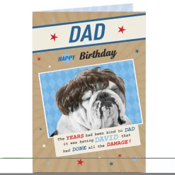 Sale Personalised Birthday Card - The Years Have Been kind Dad For Dad|Dad