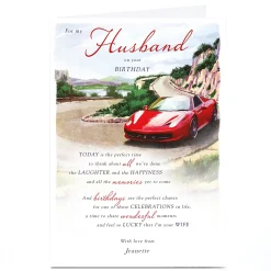 Outlet Personalised Birthday Card - For My Husband For Husband|Birthday