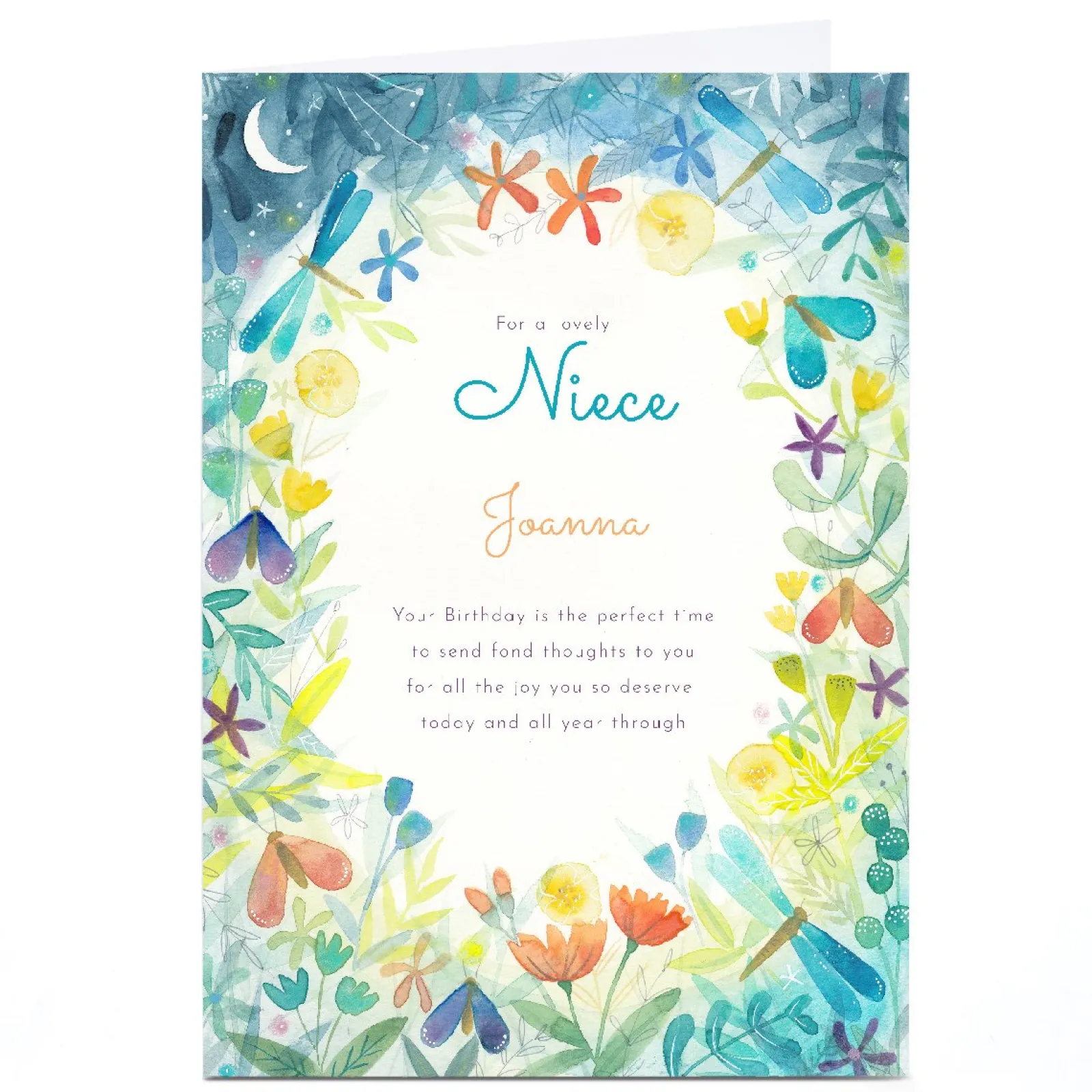 Sale Personalised Birthday Card - For a Lovely Niece For Niece|Birthday