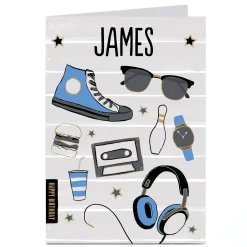 New Personalised Birthday Card - Cool Stuff Kids For Son|For Nephew