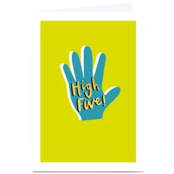 Card Factory Personalised Birthday Card - High Five