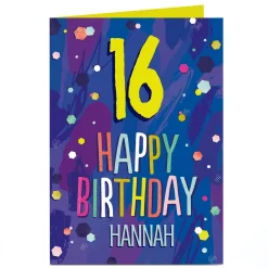 New Personalised Birthday Card - Happy Birthday Spots, Editable Age For Son|For Nephew