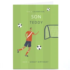 Sale Personalised Birthday Card - Champion Son Kids For Nephew|For Grandson