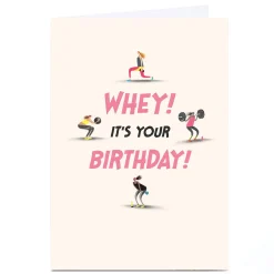 Hot Personalised Birthday Card - Whey! It's Your Birthday For Friend|Female Friend