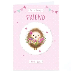Card Factory Personalised Birthday Card - Lovely Friend
