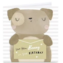 Online Personalised Birthday Card - From the Dog Premium Square|Birthday