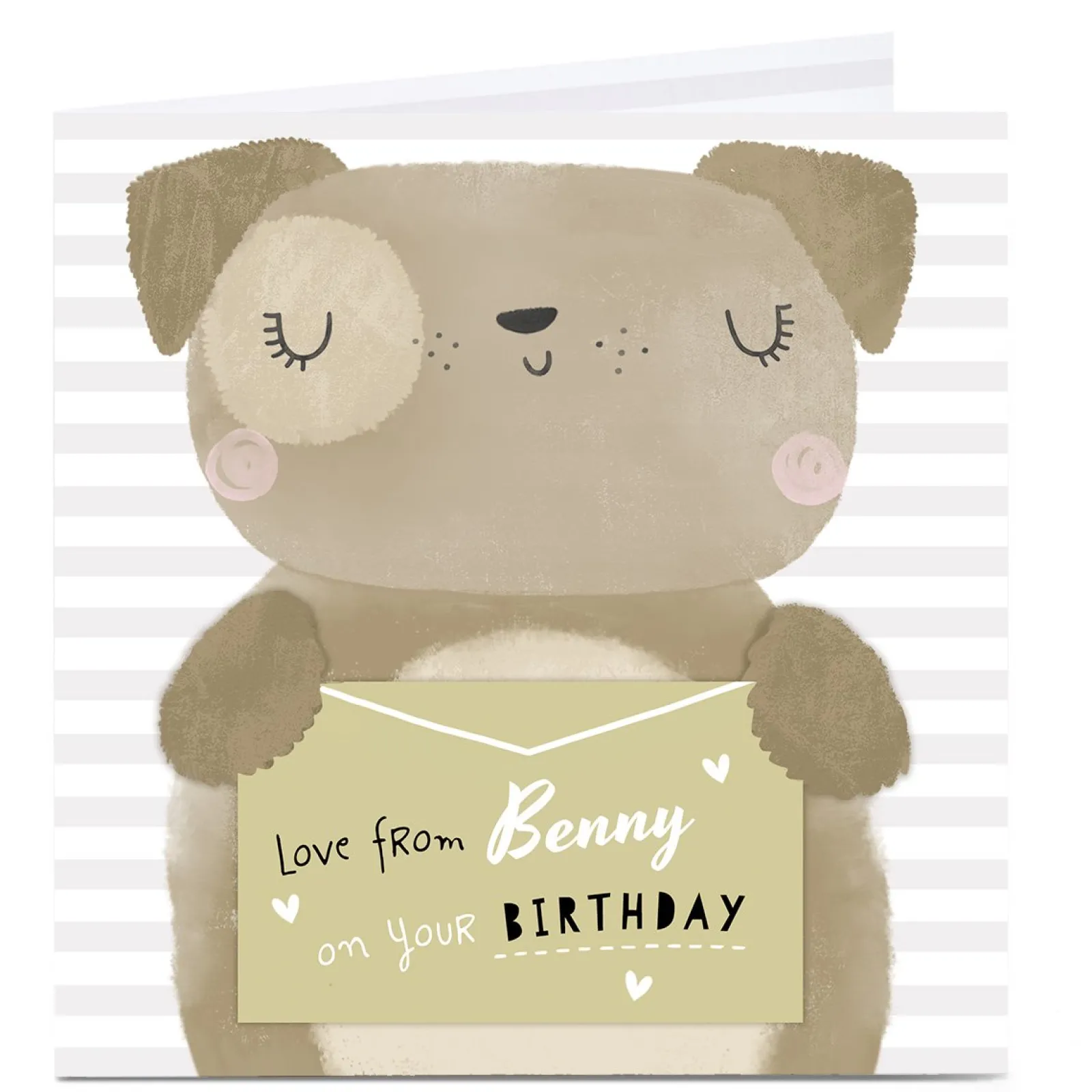 Online Personalised Birthday Card - From the Dog Premium Square|Birthday