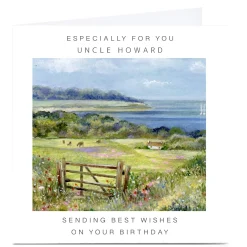 Card Factory Personalised Birthday Card - Especially For You Countryside