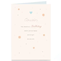 Kids Card Factory Personalised Birthday Card - Happy and Bright As You