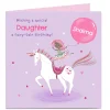 Kids Card Factory Personalised Birthday Card - Daughter Fairy Tale Birthday