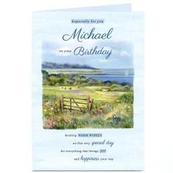 Card Factory Personalised Birthday Card - Country Scene