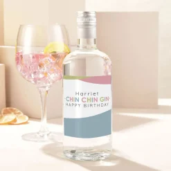 Clearance Personalised Birthday Gin - Chin Chin Gin Birthday Gifts|Gifts For Her