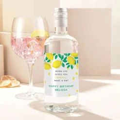 Card Factory Personalised Birthday Gin - When Life Gives You Lemons ...