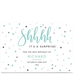 Best Personalised Birthday Invitation - It's A Surprise Invitations|Editable Age