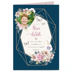 Outlet Personalised Birthday Photo Card - Nan On Your 65th For Wife|For Mum