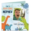 Discount Personalised Birthday Photo Card - Roar-some Birthday Kids For Nephew|Premium Square