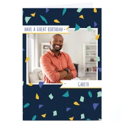 Outlet Personalised Birthday Photo Card - Have A Great Birthday For Friend|Any Occasion