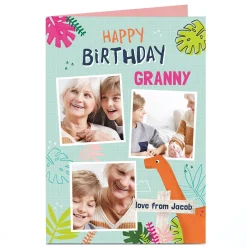 Kids Card Factory Personalised Birthday Photo Card - Happy Birthday Granny