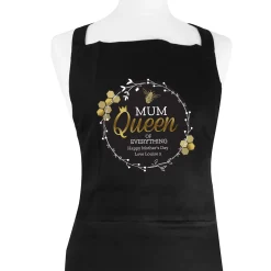 Card Factory Personalised Black Apron - Queen Bee