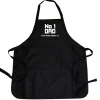 Sale Personalised Black Apron - No.1 Dad Gifts For Him|Birthday Gifts