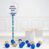 New Personalised Blue Circle Confetti Bubblegum Balloon & Minis - DELIVERED INFLATED! Personalised Party|Balloons For Him