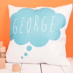 Online Personalised Blue Cloud Cushion Kids 1St Birthday|Personalised Cushions