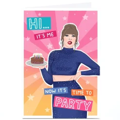 Best Personalised Blue Kiwi Card - It's Me, Now It's Time To Party Trending|Tv & Film