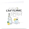 Card Factory Personalised Blue Kiwi Christmas Card - Christmas Spirit