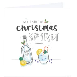 Card Factory Personalised Blue Kiwi Christmas Card - Christmas Spirit