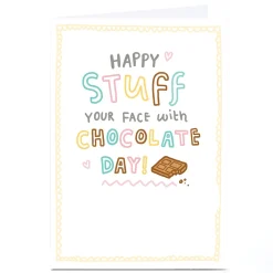 Card Factory Personalised Blue Kiwi Easter Card - Stuff Your Face