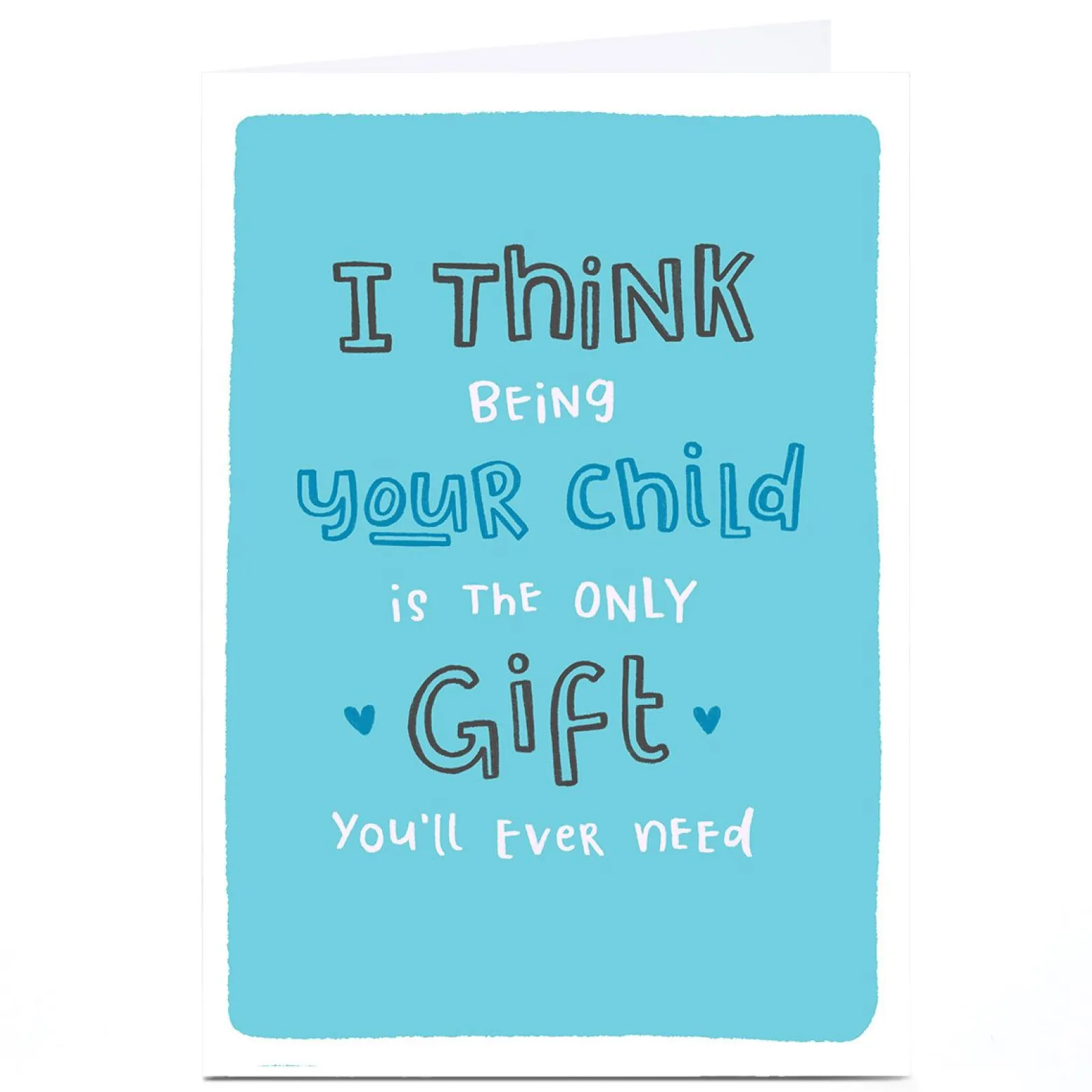 Outlet Personalised Blue Kiwi Father's Day Card - Being Your Child Father's Day|Funny