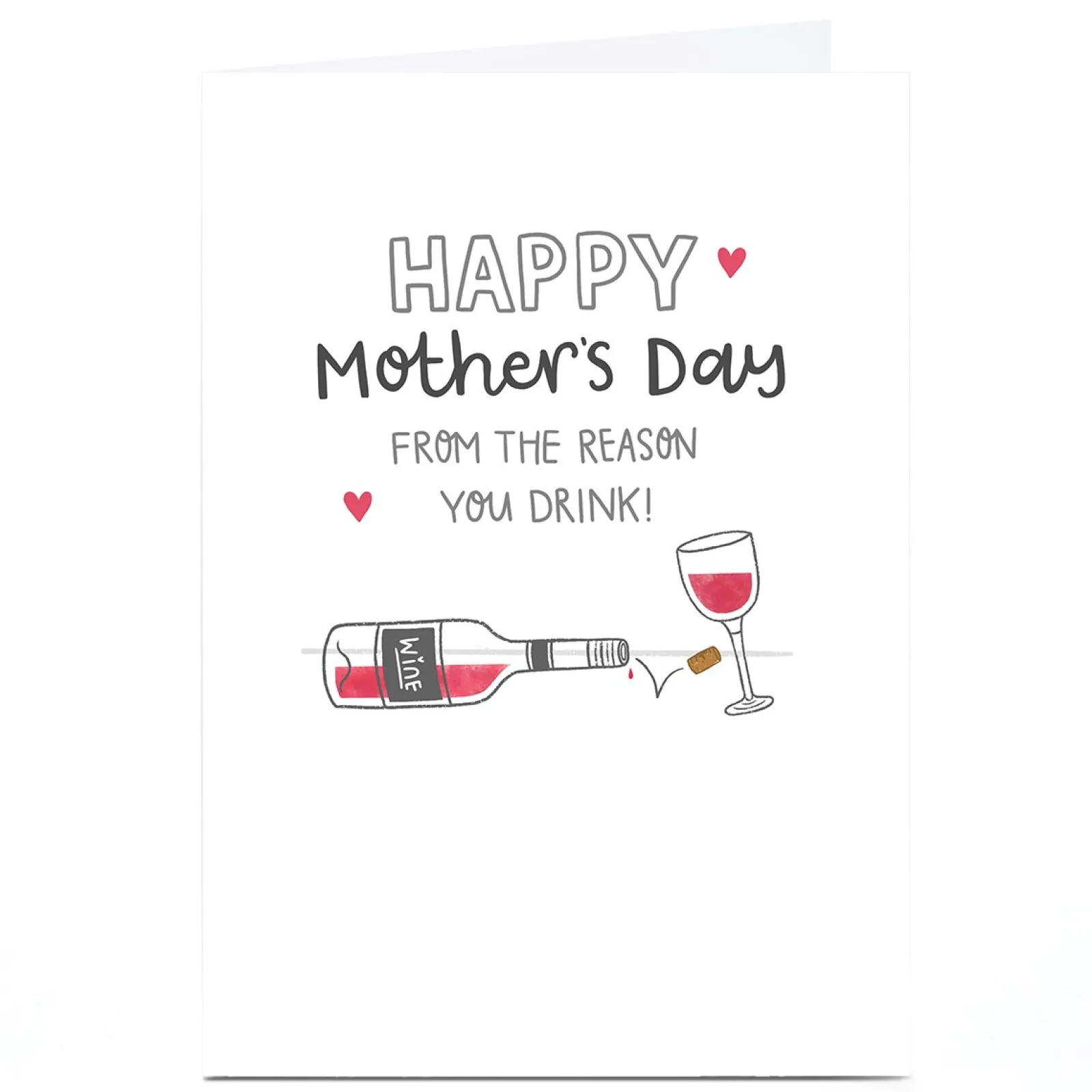 Outlet Personalised Blue Kiwi Mother's Day Card - The Reason You Drink Funny