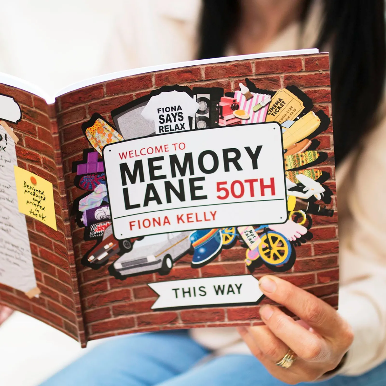 Card Factory Personalised Book - Memory Lane 50th Birthday