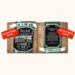 Card Factory Personalised Book - Memory Lane 35th Birthday