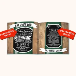 Online Personalised Book - Memory Lane 25th Birthday Books|Gifts For Him