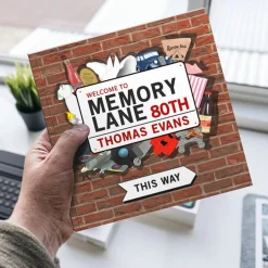 Card Factory Personalised Book - Memory Lane 80th Birthday