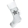 Personalised 'Born In' Luxury Silver Christmas Stocking Kids Gifts For Kids|Gifts For Him