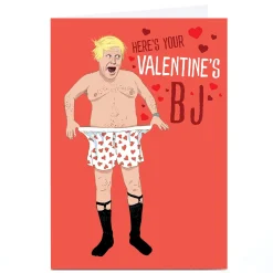 Card Factory Personalised Brainbox Candy Valentine's Day Card - Valentine's BJ