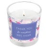 New Personalised Candle In Floral Jar Scented Candles|Gifts For Her