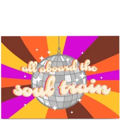 Card Factory Personalised Card - All Aboard The Soul Train